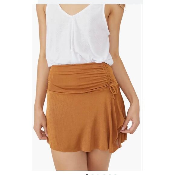 FREE PEOPLE WHO'S THAT SKIRT MINI SKIRT WOMEN'S SIZE M - Picture 6 of 8